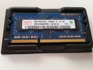 2GB hynix PC3-10600S DDR3 1333Mhz SODIMM Speicher Bild 1