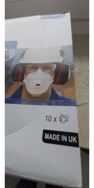 DIE Brillenträger- FFP2 Maske original 3M CE UK-Ware mit Ventil PROFIWARE! Bild 7