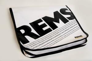 REMS for Professionals Laptophülle Laptoptasche 38x34 Werbung weiß Sammler
