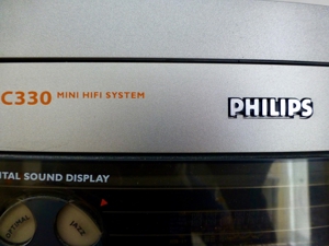 Philipps Mini Hifi Stereoanlage C330 (CD Tape Radio) + 2 Boxen Bild 3