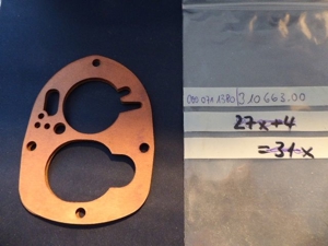 Solex-Vergaser Dichtung Mercedes 0000711380