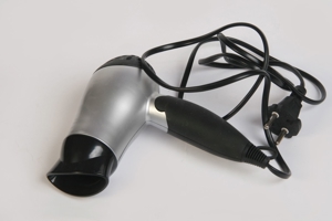 Reiseföhn Reisehaartrockner silber klappbar 2 Stufen 1100W OVP vintage 70er