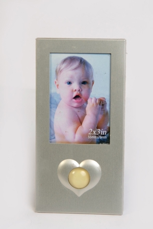 Fotorahmen Bilderrahmen Stehrahmen Herz Hochzeit Kinder Metall 5x7