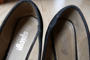 -52% *NEU* Ballerina, schwarz mit Glitzer, Gr. 37 Bild 4