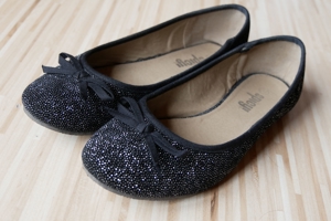 -52% *NEU* Ballerina, schwarz mit Glitzer, Gr. 37 Bild 2