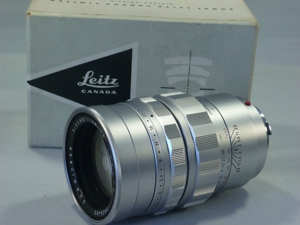 Leica Summicron M2-90mm chrom Neuzustand im Karton Bild 1