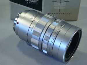 Leica Summicron M2-90mm chrom Neuzustand im Karton Bild 3