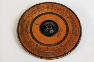 Rechenscheibe Hans Tröger Mylau/i. Vogtl.Nr.2 Kaufmann 50er Ø 15 cm