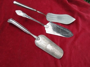 3 super antike Tortenheber