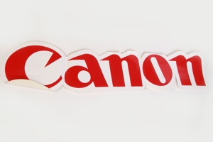 Aufkleber/Sticker Canon Logo Schriftzug 78 cm groß Sammler 70/80er