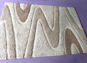 Designteppich Hochflor mömax 1.40x2.00m beige braun 100% Polypropylen gekettelt