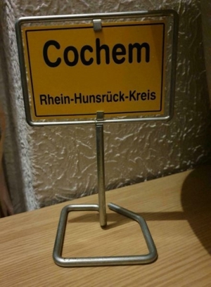 Cochem Rhein-Hunsrück-Kreis Ortschild Miniatur