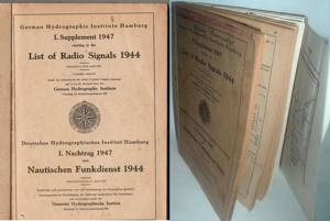 Deutsches Hydrographisches Institut Hamburg I. Nachtrag 1947 zum Nautischen Funkdienst 1944 Bild 5