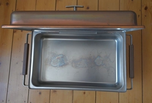 Weihnachtsangebot! Autark mit Kupfer-Chafing Dish Warmhaltebehälter Bild 3