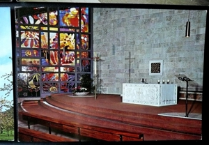 4 alte Postkarten neue Pfarrkirche Algrund Bild 3