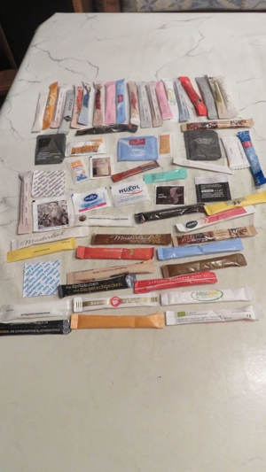 Zuckerpäckchen für Sammler zu verchenken