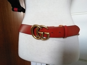 Orig. Gucci Gürtel Braun Vintage Used-Look Unisex Belt Bild 4