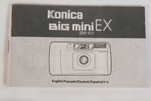 Orig. Bedienungsanleitung Konica Big Mini EX BM101 mehrsprachig manual Instruction