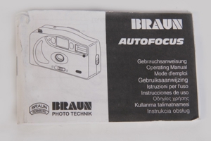 Orig. Bedienungsanleitung Braun Autofocus mehrsprachig manual Instruction