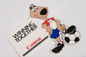Sticker Preisaufsteller Canon Fußball Worldcup Winning together 1994 USA 14x15 Sammler