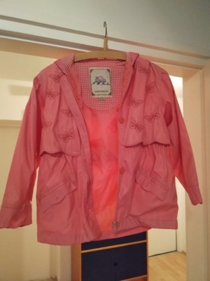 Jacke, Größe 6 - rosa mit Schmetterlingen - neu (ungetragen)