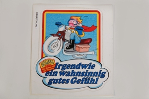 Aufkleber/Sticker Pioneer Die Jeans m.d.Nr. Gutes Gefühl 7x9 Motiv: Motorrad