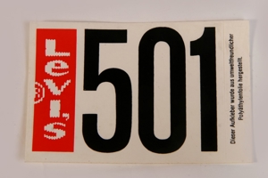 Aufkleber/Sticker LEVIS 501 9x6 vintage