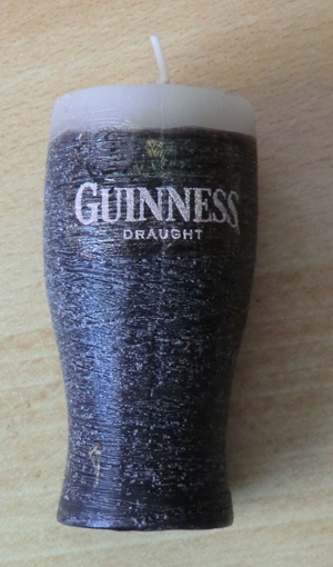 Dochtkerzen als Guinness- Bier Pint Bild 3