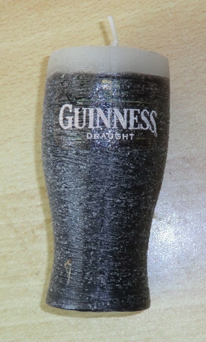 Dochtkerzen als Guinness- Bier Pint Bild 2