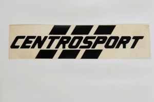 Aufkleber/Sticker CENTROSPORT 16,5x4cm trsasparent 80er vintage