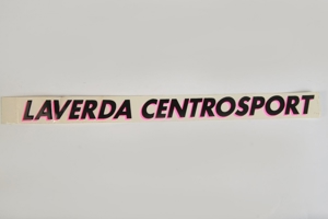 Aufkleber/Sticker LAVERDA CENTROSPORT pink transparent 32x2,5cm 80er vintage