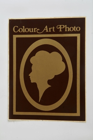 Aufkleber/Sticker Colour Art Photo 10,5x13,5cm 70/80er vintage