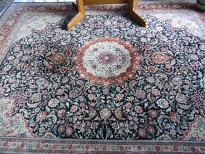 Orientteppich ( handgeknüpft ( Baumwolle Seide Bild 7