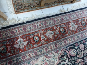 Orientteppich ( handgeknüpft ( Baumwolle Seide Bild 5