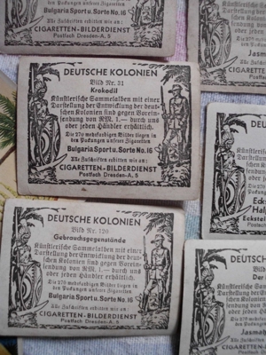 Sammelbilder Deutsche Kolonien ca. 50 Stück Bild 10