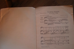Noten In meiner Heimath Für eine Singstimme m. Begl. des Pianoforte, Eugen Hilda Bild 2