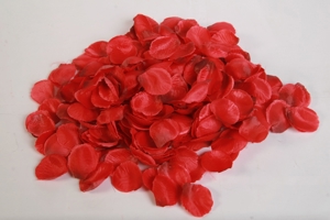 Rosenblätter Kunstrosen Dekorosen rot Stoff