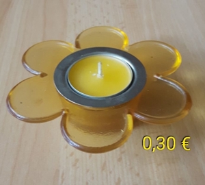 Kerzenhalter, Teelichthalter, orange gelb Bild 7