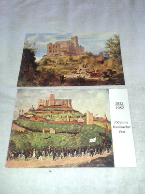 Konvolut - Die Pfalz am Rhein - Hambacher Schloss / Fest - Sonderbriefmarken Bild 9