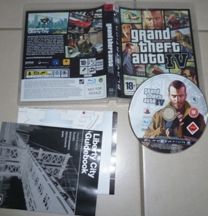 GRAND THEFT AUTO IV PS3 PLAYSTATION 3 MIT ANLEITUNG UND KARTE