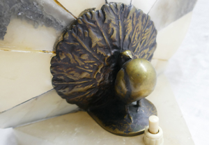 Jugendstil- Nachttisch Lampe Bild 9