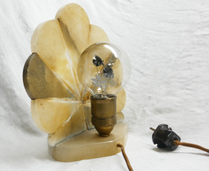 Jugendstil- Nachttisch Lampe Bild 4