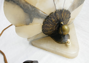 Jugendstil- Nachttisch Lampe Bild 7