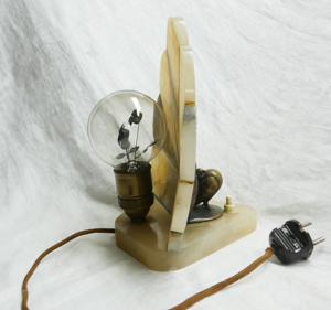 Jugendstil- Nachttisch Lampe Bild 5