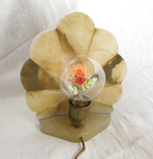 Jugendstil- Nachttisch Lampe Bild 10