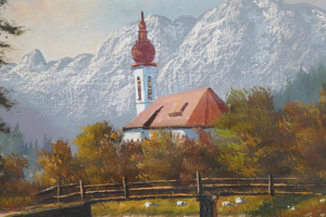 Ölbild-Ramsau bei Berchtesgaden Bild 2