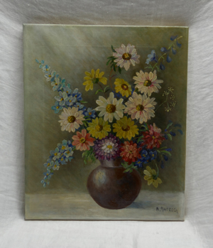 Ölbild- Blumen in der Vase Bild 1