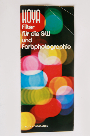 Orig. Prospekt HOYA Filter f. SW u. Farbphotographie 80/90er