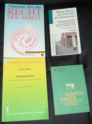 4 Bücher Arbeitsrecht