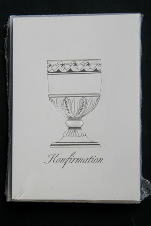 Grußkarten 10x Konfirmations-Danksagungskarten weiß-silber Foto-Klappkarten 9x13 Fotorahmenkarte